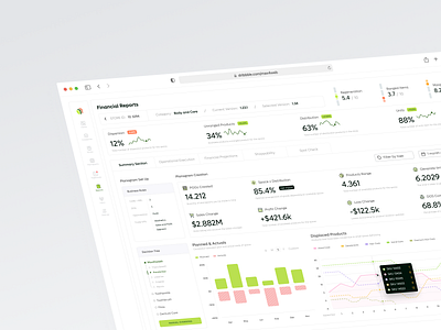 Financial Reports app branding dashboard design fiancial interface planning regeneration reports space ui ux web