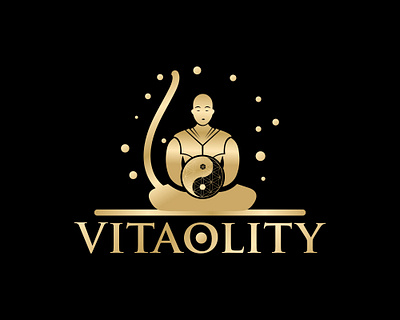 Spiritual logo logo with figure