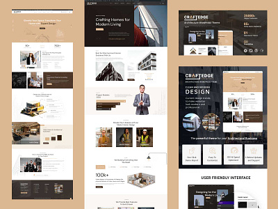 CraftEdge - Architecture WordPress Theme🛠️ agency architect architecture architecture minimal building