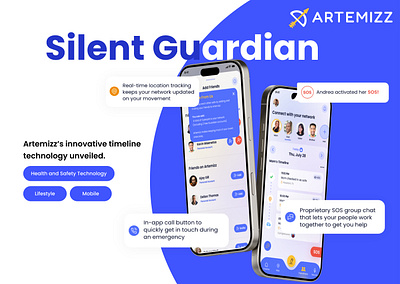 Artemizz | Robust Personal Safety Solution lifestyle app mobile app development mobile development ui