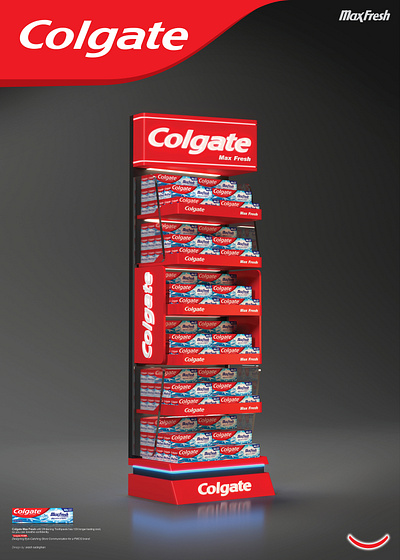 Colgate (POSM) Point-of-Sale Materials / Point 3d branding graphic design