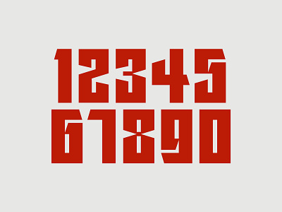 New Font Numerals WIP font handlettering handtype hashtaglettering lettering process vector vectormachine