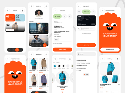 RAWATION FASHION APP cart page classics fleece hoodie collections color style ecommerce home page modern app product details rawation app shopify store woocommerce