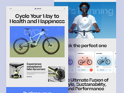 Cycle Store E-commerce Website Design bicycle store bike shop cycle gear shop cycle shop cycle shop ui cycle shop website cycle store design ecommerce landing page ecommerce landing page design ecommerce website ecommerce website design landing page minimal online shop online store ui web design website design