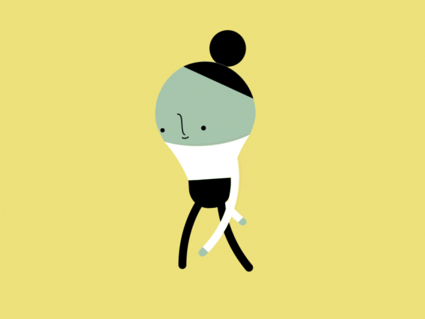 One Million Lightbulbs character lightbulb one million lightbulbs walk cycle