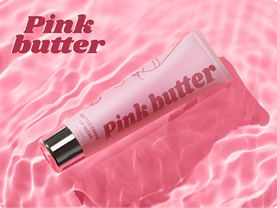 Pink Butter branding graphic design logo typography