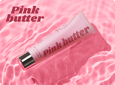 Pink Butter branding graphic design logo typography