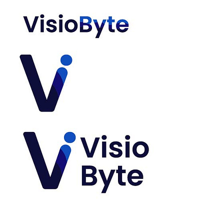 Logo for Visiobyte - A visionary company branding graphic design logo