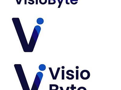 Logo for Visiobyte - A visionary company branding graphic design logo