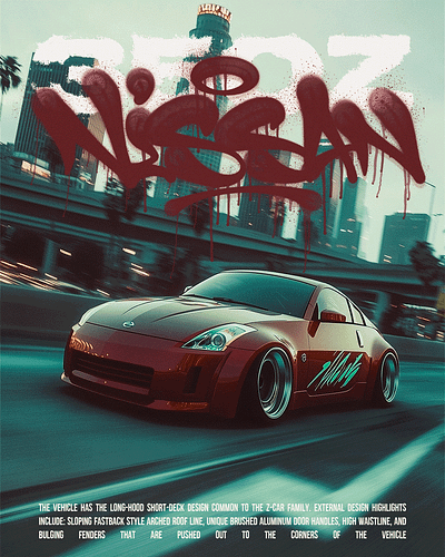 Car Poster car carposter design graphic design nissan poster