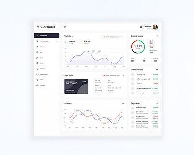 Dashboard Design for E-commerce Product branding graphic design logo ui