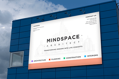 Mindspace Banner Design banner design branding design figma print ready design