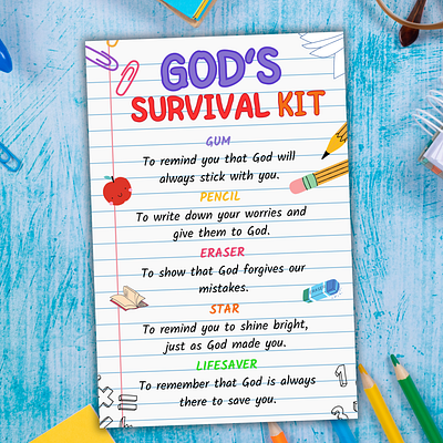 Survival kit design designer flyer god survival kit graphic designer survial kit