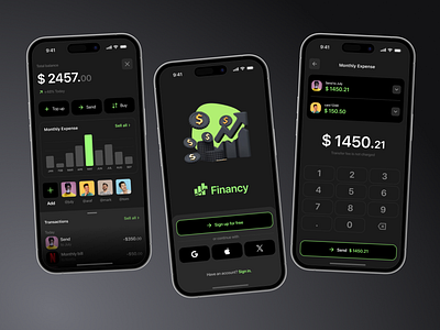 Finance Mobile App UI Design bankingappui budgetingappui financeappdesign financialapp financialplanning financialplanningappui financialservices financialtechnology fintechdesign fintechui investmentappui mobilebankingui mobilefinance personalfinanceappui ui