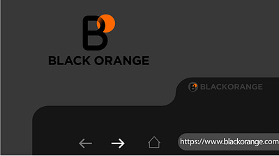 Black Orange hosting company brand identity designer logo