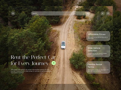 Car Rental Website ui web design website