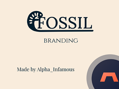 ⬥ FOSSIL branding ⬥ art branding chameleon design figma fossil graphic design logo vector