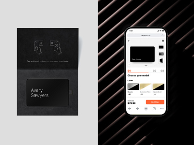 Design Loyalty cards for business. OVOU Smart Business Card basov branding business card card for teams corporate profile customize card customizer digital business card ecommerce loyalty card minimalism ovou package package design profile card shop ui uidesign vip card web