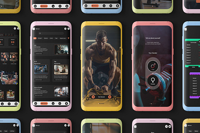 Sleek and Intuitive Fitness Program Mobile App UI/UX Design app appu branding design fitness fitnessapp fitnesstracking graphic design illustration logo mobileapp mobileappdesign typography ui uiux userexperience ux vector website workoutapp