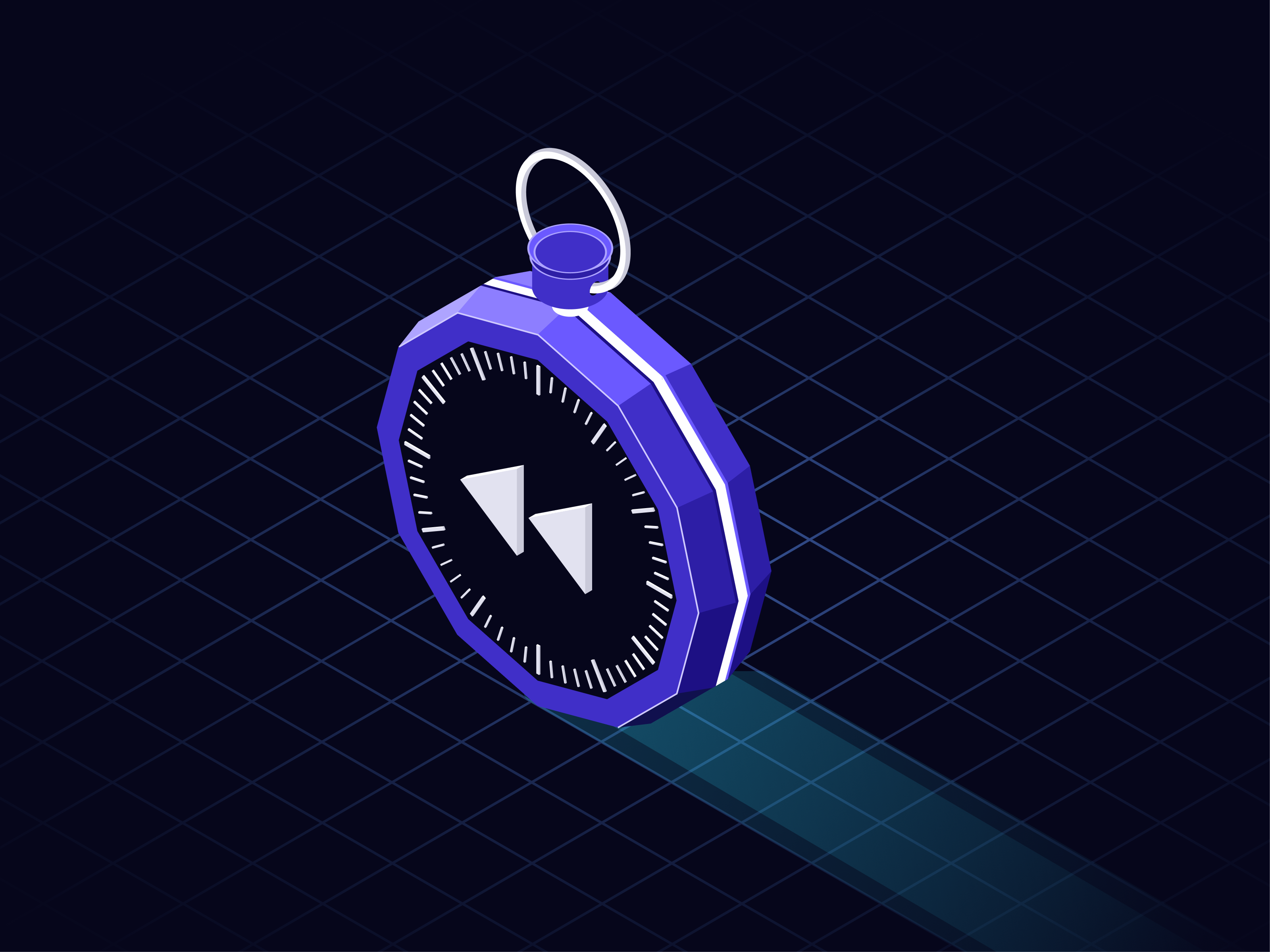 Weekly Recap Illustration branding clock crypto defi design illustration isometric vector watch