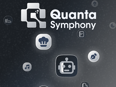 Quanta Symphony Icon Pack design icon icon set icon system minimal ui ui design