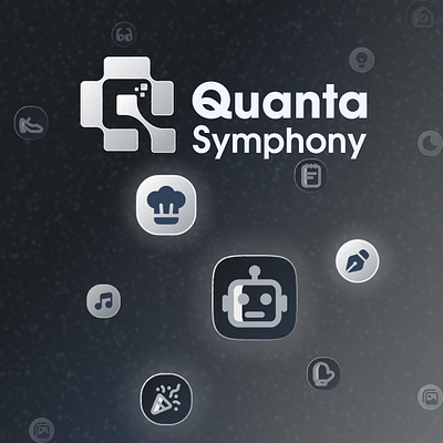 Quanta Symphony Icon Pack design icon icon set icon system minimal ui ui design