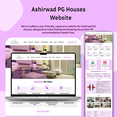 Ashirwad PG Houses graphic design ui ux