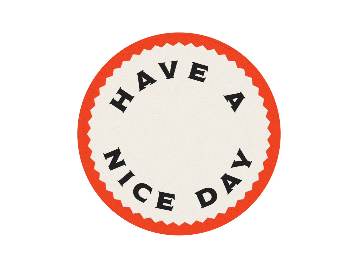 Have A Nice Day fossil gif have a nice day illustration sticker tag typography