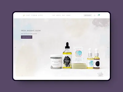 Sat Yuga Life | Squarespace Web Design beauty ecommerce shop squarespace web design web development wellness