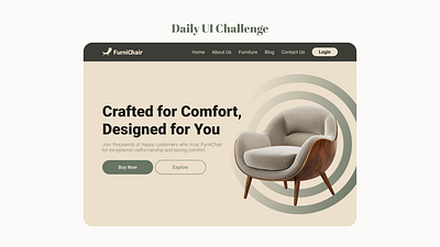 Daily UI Challenge - Day 003 - Landing Page challenge daily ui challenge dailyui landing page ui uidaily ux web design