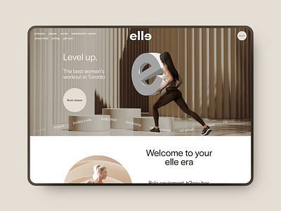 Elle Fitness | Squarespace Web Design fitness gym squarespace web design web development