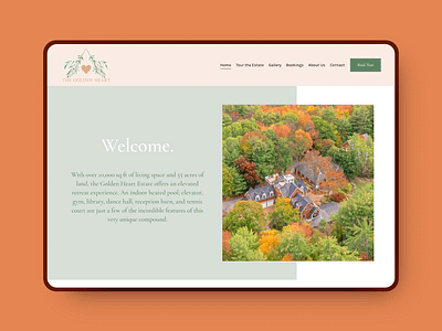 The Golden Heart Estate | Squarespace Web Design squarespace venue web design web development weddings