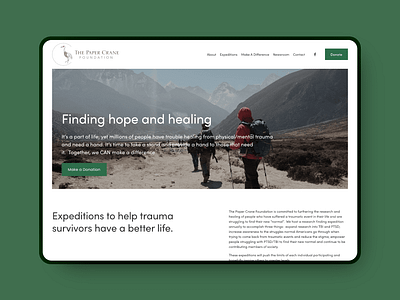 The Paper Crane Foundation | Squarespace Web Design foundation nonprofit squarespace web design web development