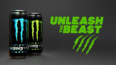 Dynamic Monster Energy Drink Animation 3d animation blender monster energy motion graphics product animation