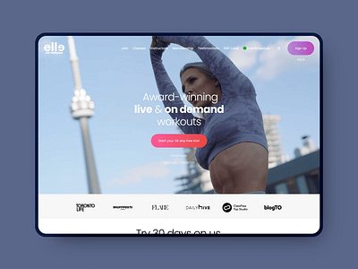 Elle on Demand | Squarespace Web Design fitness squarespace web design web development