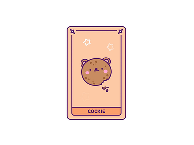 Kawaii Week. Day 6. Cookie 🧸 🍪 🤎 adobe after effects animation bear card cookie cute kawaii motion graphics rotation