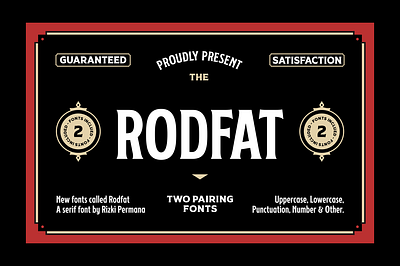 Rodfat - Two Pairing Fonts serif font