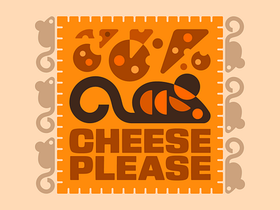 Cheese Please american cheese animal cheddar cheese cheese please cheese slice cheese wheel icon illustration logo mouse nature rat rodent sharp cheddar symbol