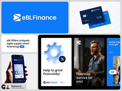 eBL Finance Logo banking banking app banking logo bento grid branding finance finance lgoo logo logo design logodesign modern logo