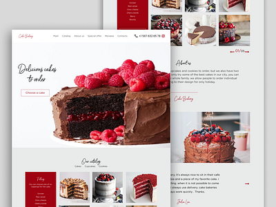 Cake Bakery Landing page