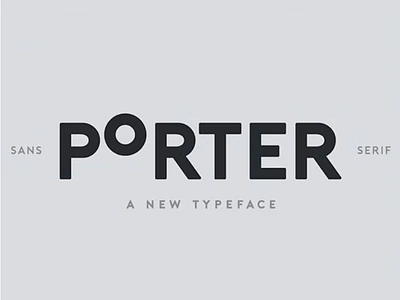 Porter Font modern font