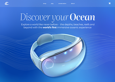 OceanVR Desktop UI Experience art branding design illustration ui ui design ux design