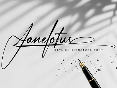 Janelotus Signature Font tint