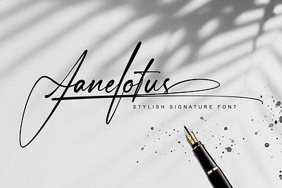 Janelotus Signature Font tint