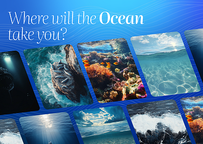 OceanVR Desktop Design Experience 3d art branding design graphic design ocean ui design vr