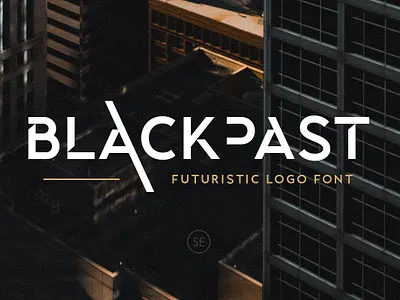 Blackpast - Futuristic Logo Font technology