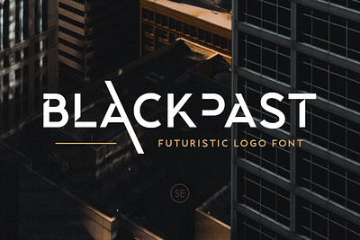 Blackpast - Futuristic Logo Font technology