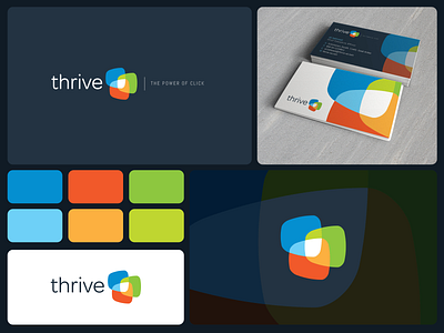 Thrive #logomonday brand identity branding logo logo design multi color riyadh