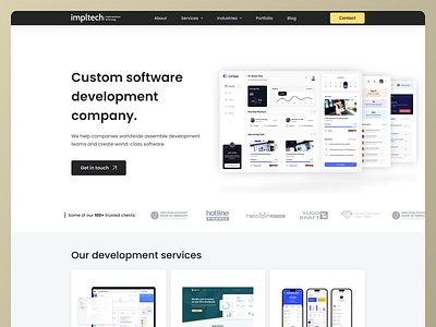 Impltech: Company Website Design brand strategy branding company website design corporate website design logo design web design web development