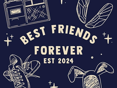 Best Friends Forever Fest ai best friends forever bff design fest graphic design illustration logo music music festival vector